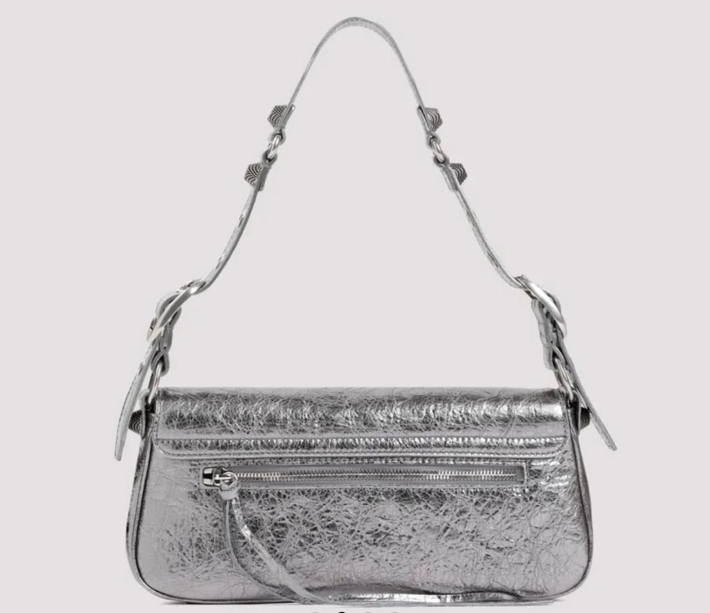BALENCIAGA - Le Cagole Sling S Bag Silver