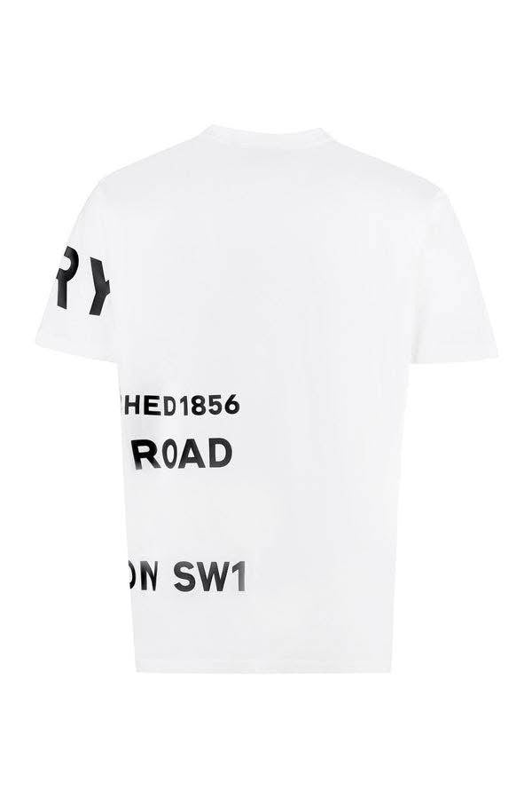 BURBERRY – T-shirt in Cotone Stampa Horseferry