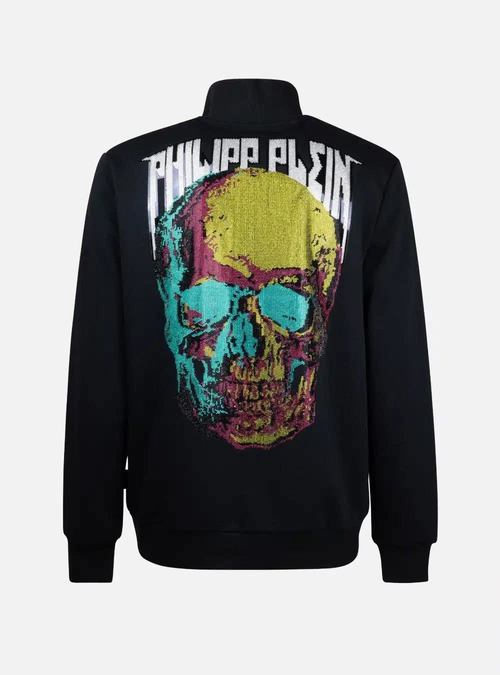 PHILIPP PLEIN – Giacca con Zip e Cristalli