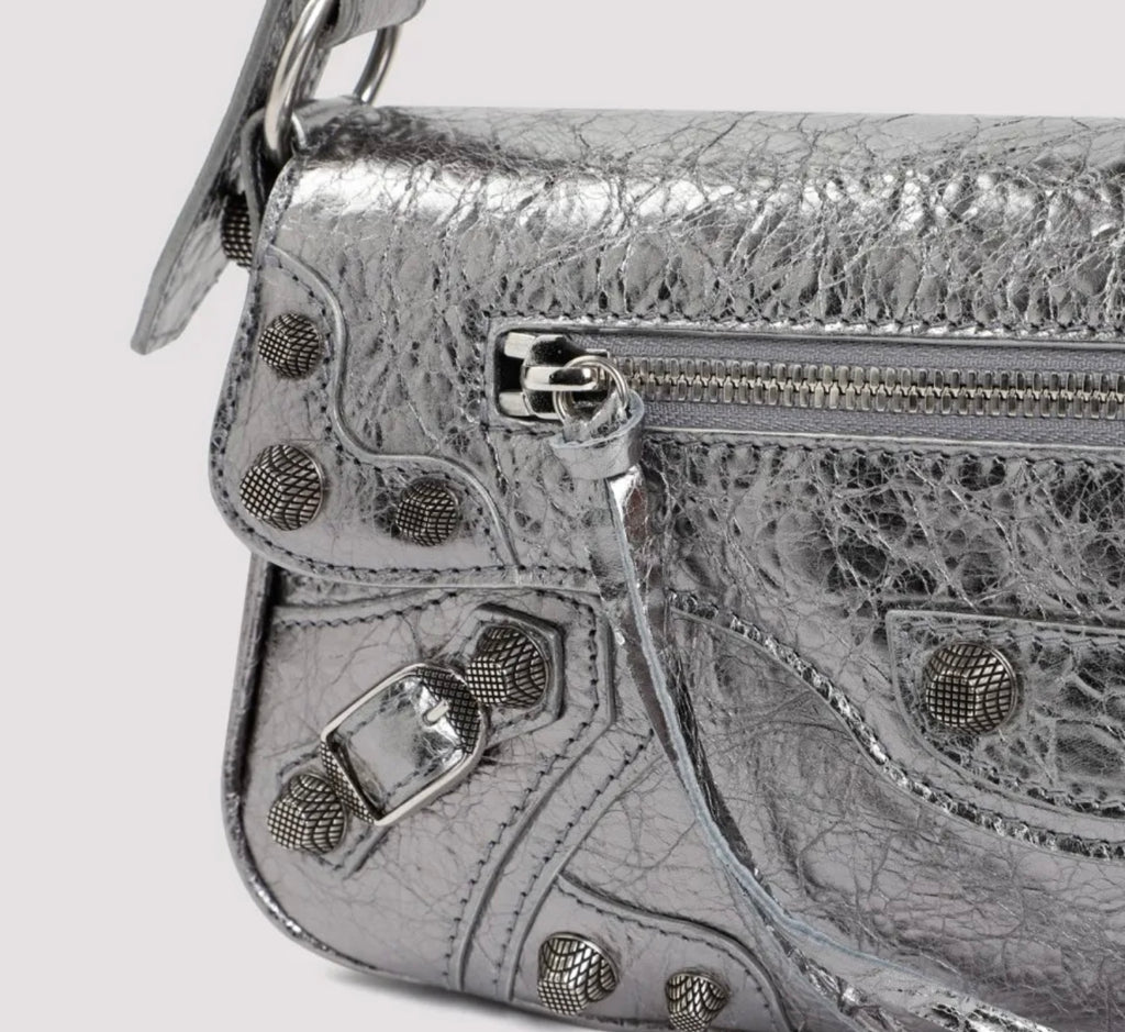 BALENCIAGA - Le Cagole Sling S Bag Silver