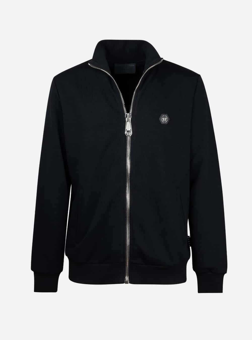 PHILIPP PLEIN – Giacca con Zip e Cristalli