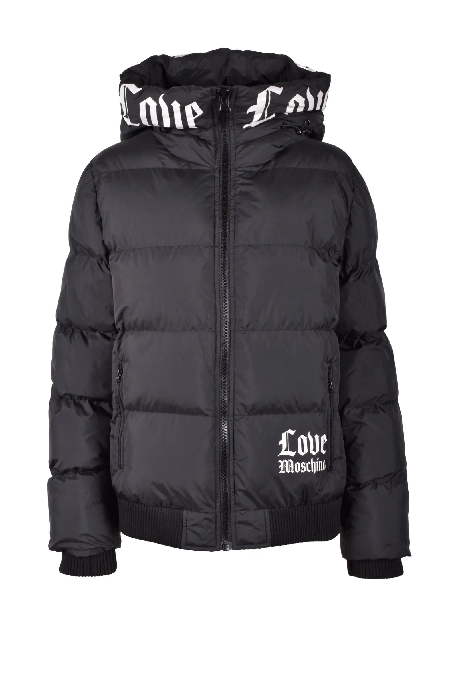 Love Moschino – Piumino Nero con Cappuccio